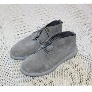 Johnnie O Chill Chukka men's Suede leather Shoes Size 8M Grey Ankle Boots